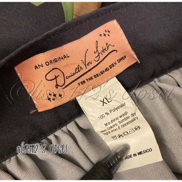 Denialle Von Fitch x The Oblong Box Shop Shrunken Heads Tiki Pinup Skirt XL - Picture 13 of 16